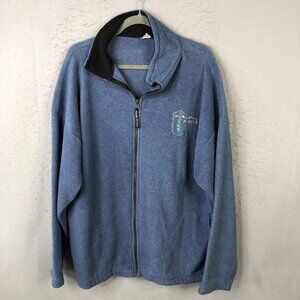 Vintage Polar Graphics Jacket Mens XL Alaska Full Zip Fleece USA 90s